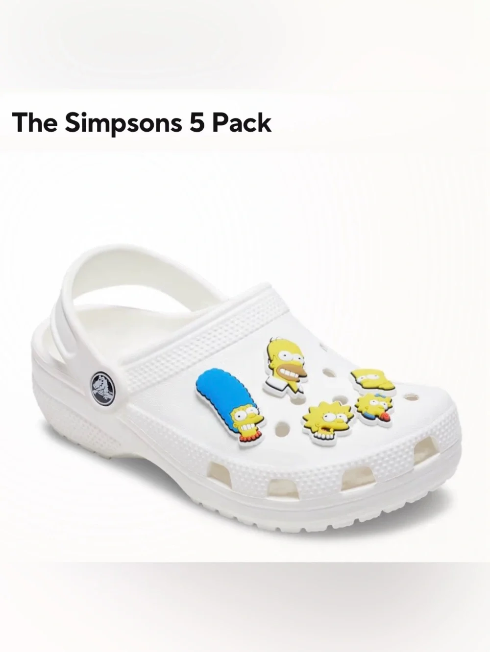 CROCS The Simpsons Jibbitz 5-Pack  Character Charms Brand New in pack.